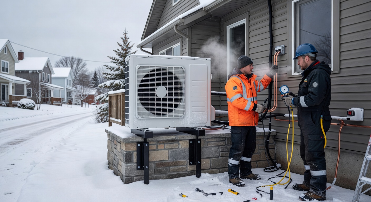 Installation thermopompe Québec – Saint-Nicolas